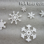 laser cutting snowflakes parts